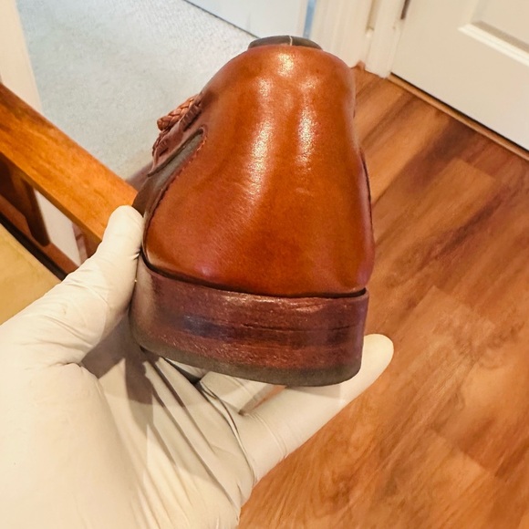 Allen Edmonds Brown and Black Leather Loafers - Picture 10 of 16